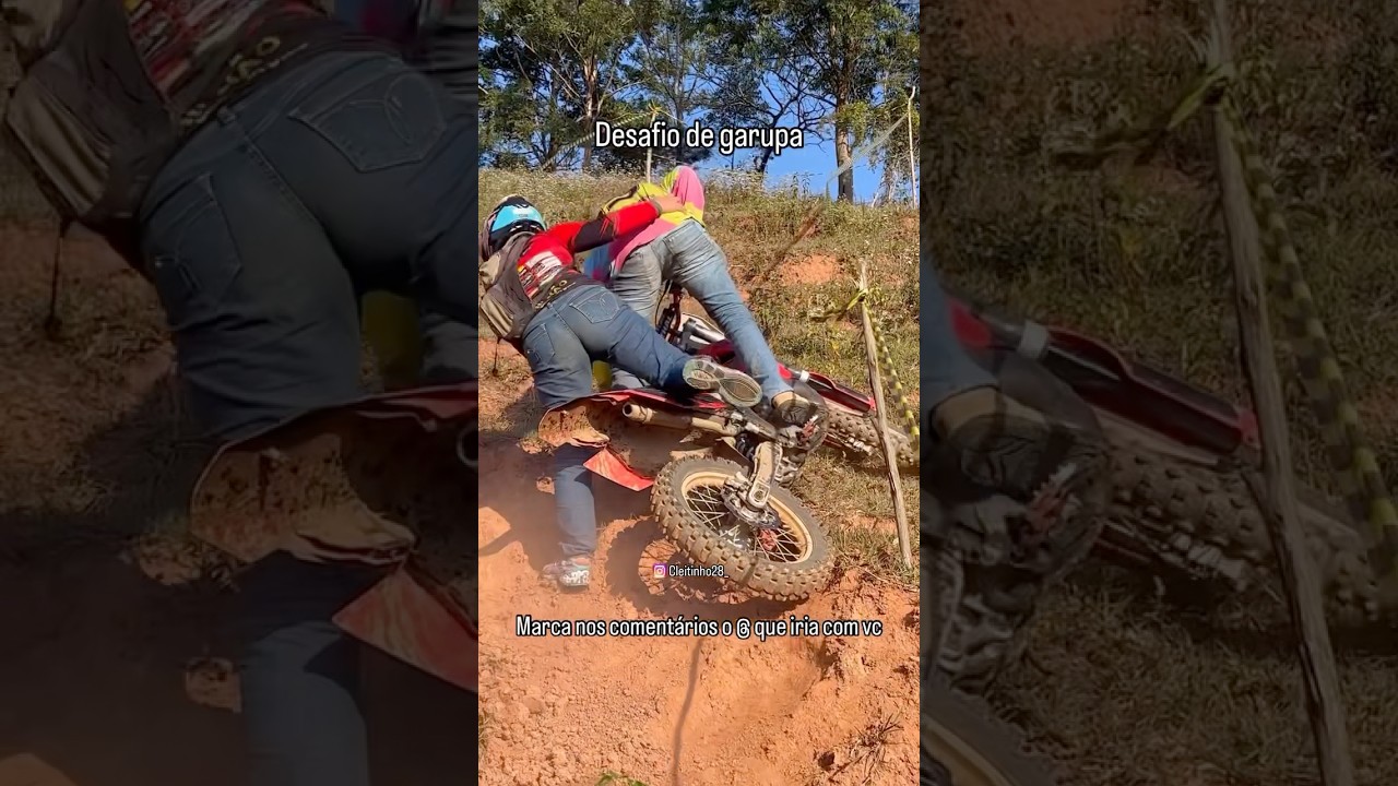 Morro do desafio de GARUPA 😂🔥 #244 #automobile #kxf250 #grauevida #smartphone #grau