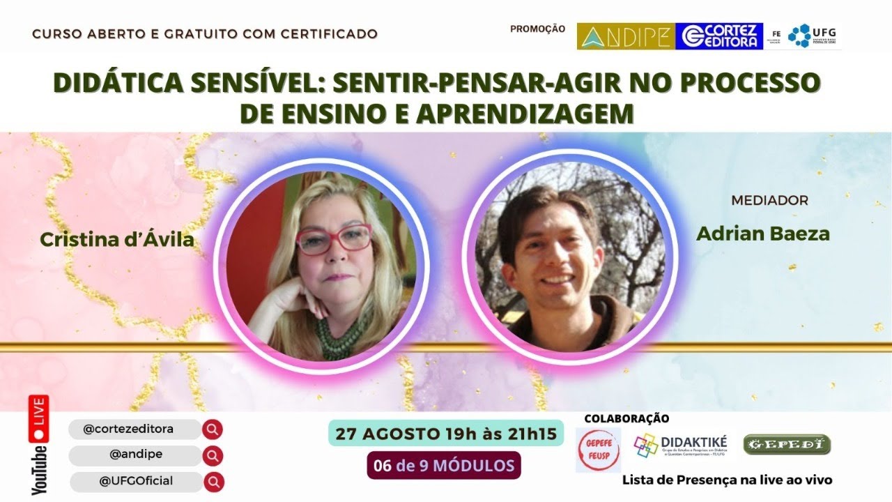 Didática sensível: sentir-pensar-agir no processo de ensino e aprendizagem