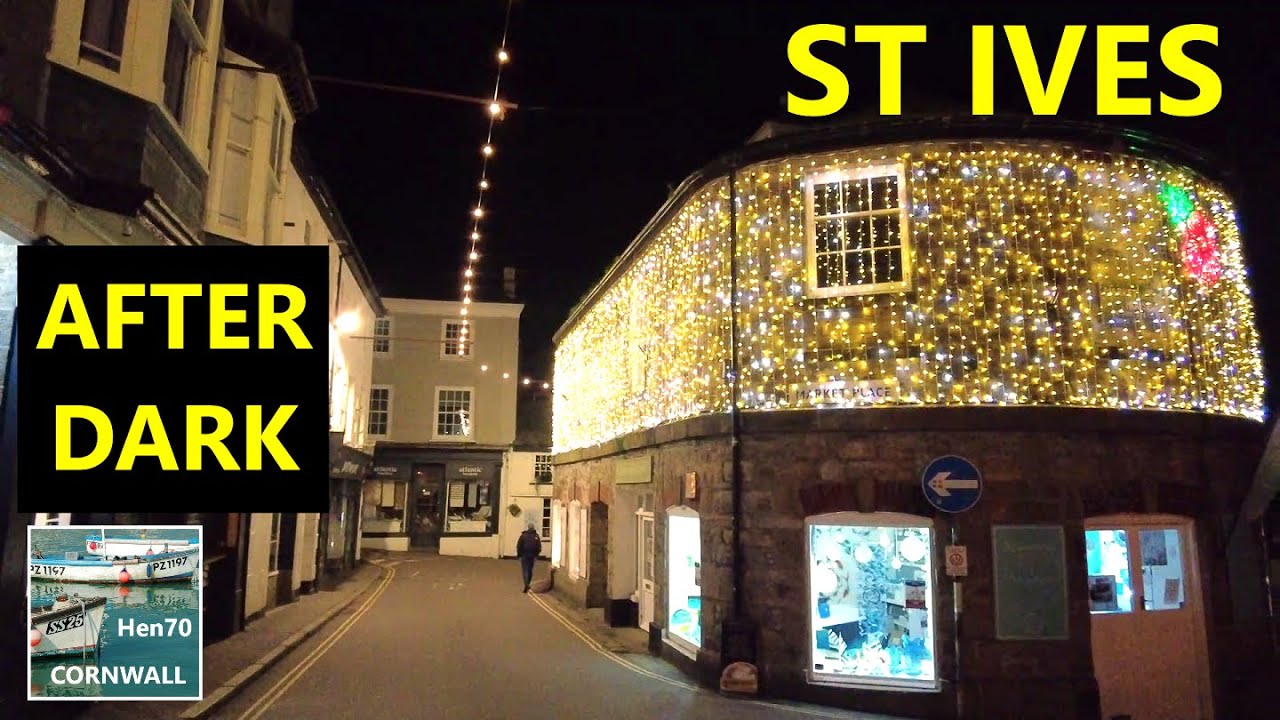 St Ives After Dark | Christmas Lights 24 | Deserted streets