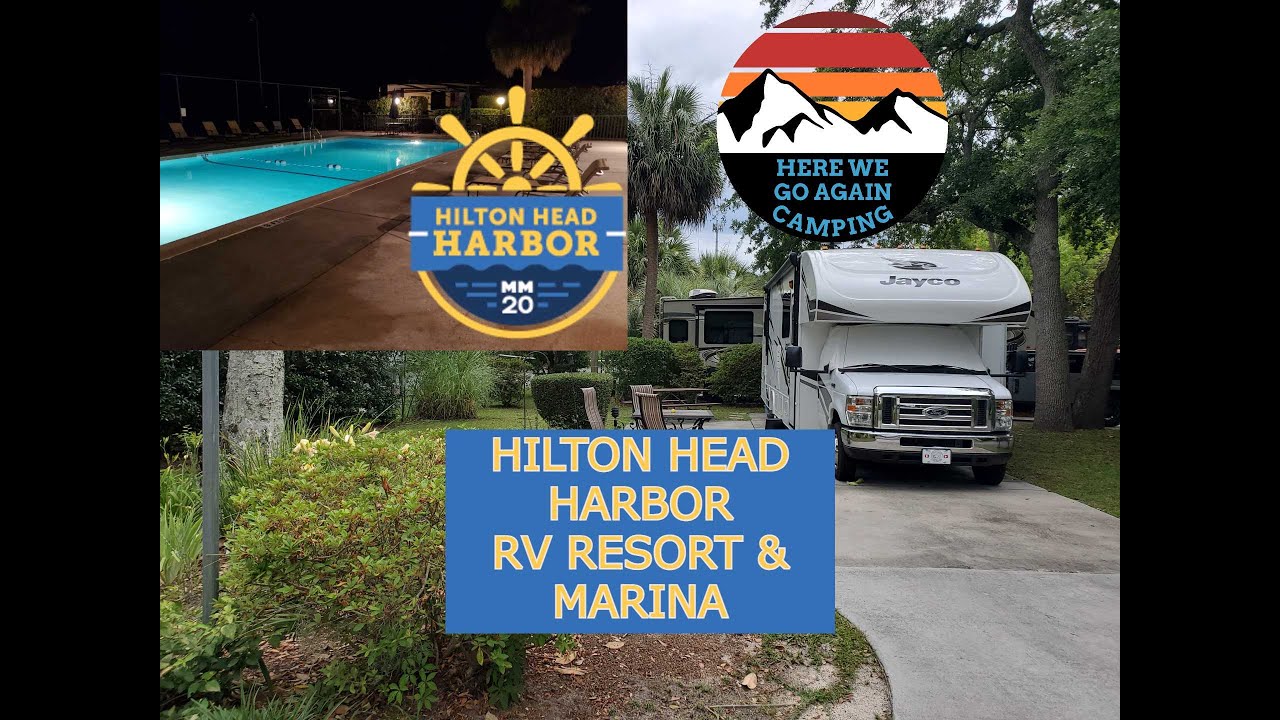 Обзор кемпинга Hilton Head Harbor RV Resort and Marina на острове Хилтон-Хед, Южная Каролина