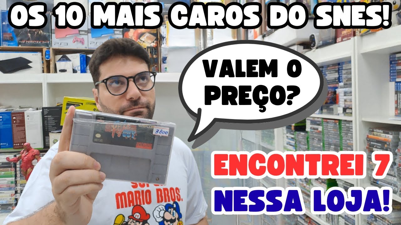 Encontrei 7 dos 10 MAIS CAROS do Super Nintendo: Vale a Pena Comprar esses Jogos?