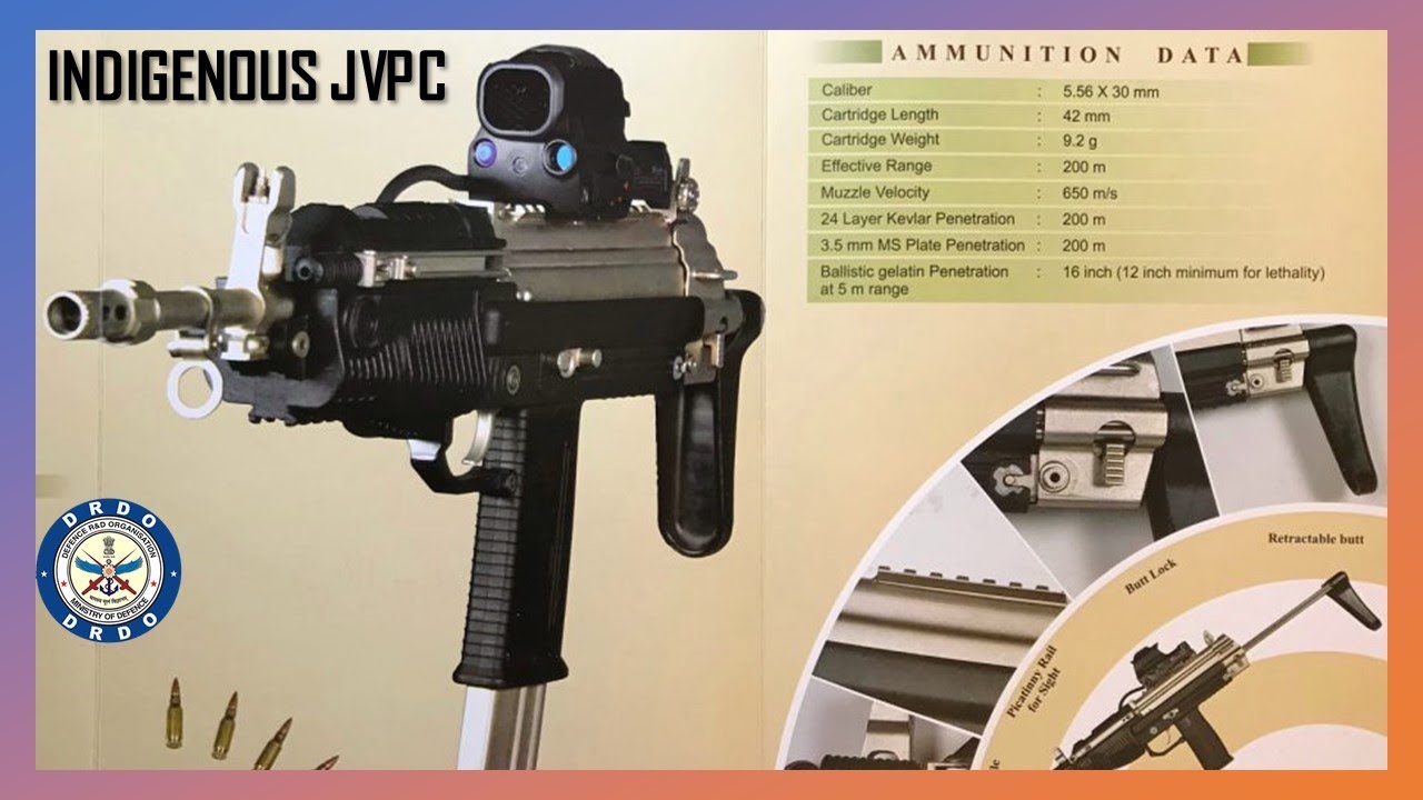 Отечественный карабин Joint Venture Protective Carbine, разработанный DRDO и произведенный OFB &mdash; ...