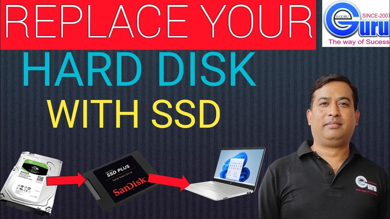 HOW TO REPLACE HARD DISK WITH SSD .