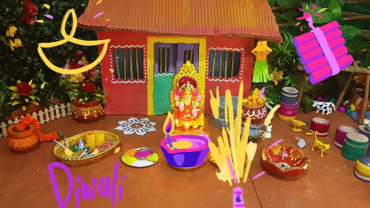 Laxmi pujan + Diwali special शंकरपाली + लक्ष्मीपूजा 🌾 mini Shankarpari recipe + miniature cooking 😊🎉