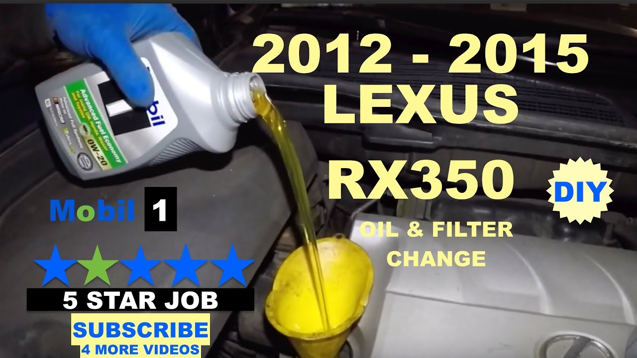 How to change oil and filter on  Lexus RX350 2012 2015