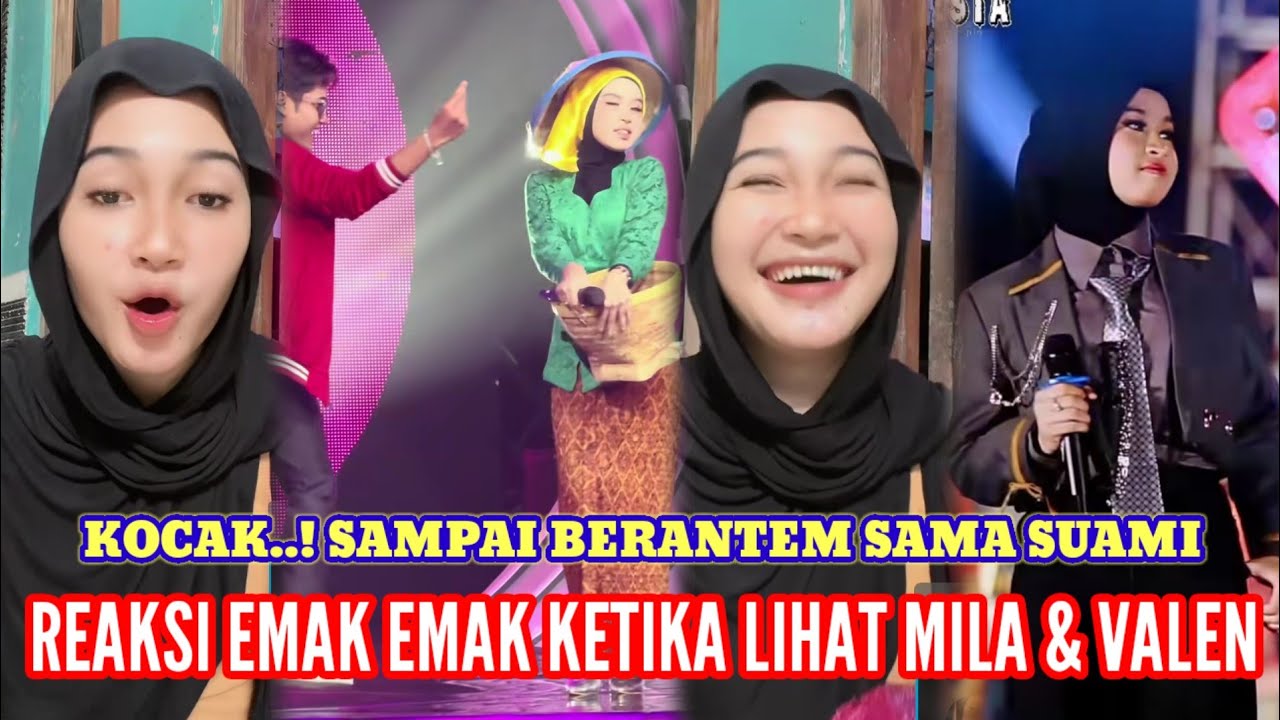 HEBOH❗REAKSI EMAK EMAK KETIKA LIHAT  MILA DAN VALEN