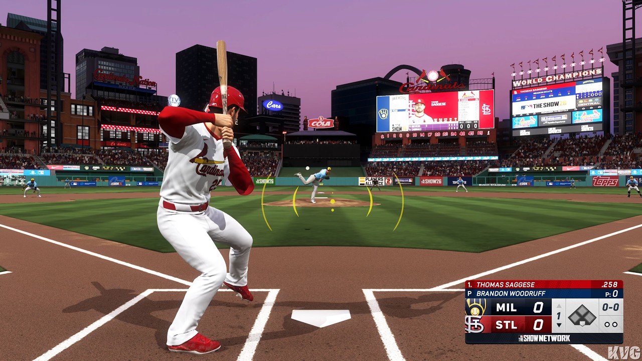 MLB The Show 26 - Милуоки Брюэрс против Сент-Луис Кардиналс - Геймплей (PS5 UHD) [4K60FPS]