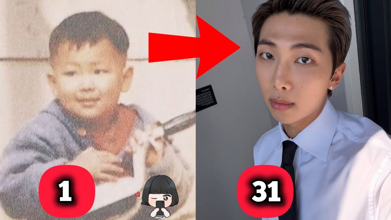BTS RM (Kim Namjoon) From Baby 🍼 To 31😍 |  (1994_2025) cool 😎❤️