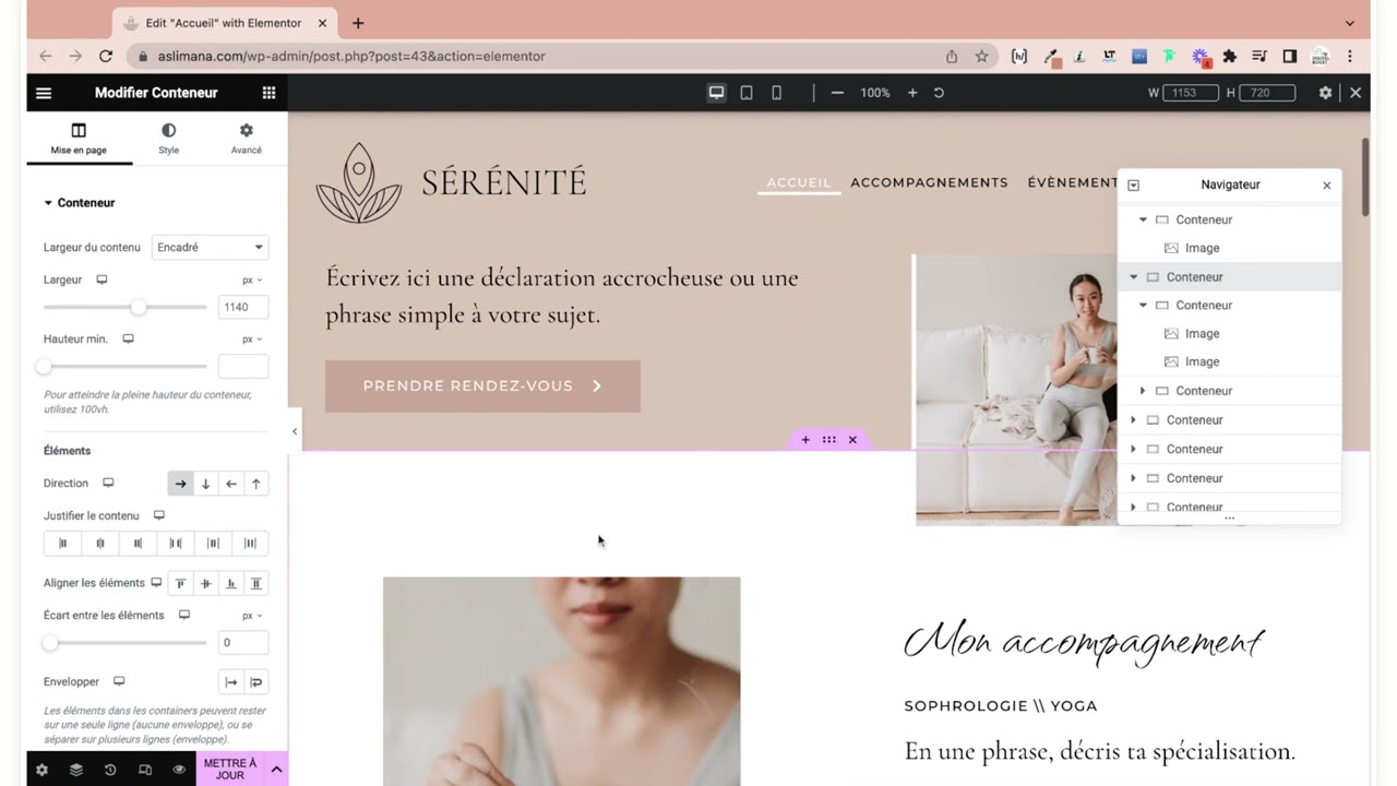 Comment modifier et personnaliser les pages Elementor.