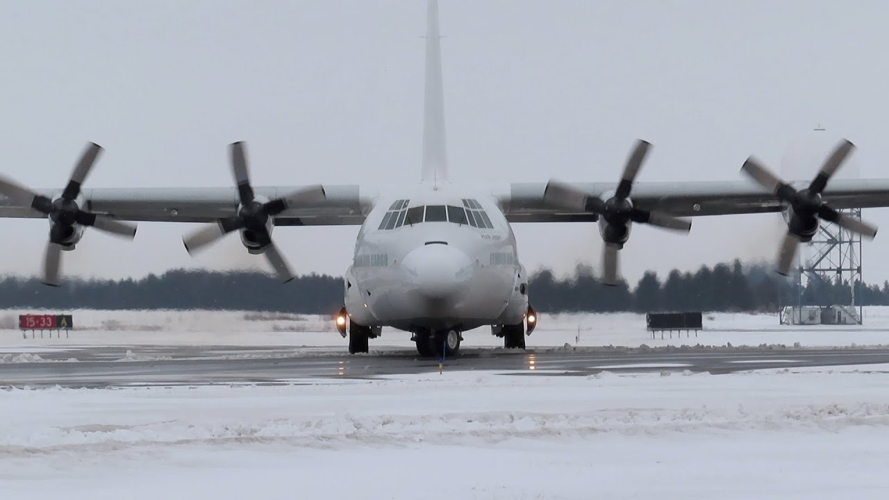 CIVILIAN HERCULES | Lynden Air Cargo C-130 Landing and Departing London International Airport | YXU