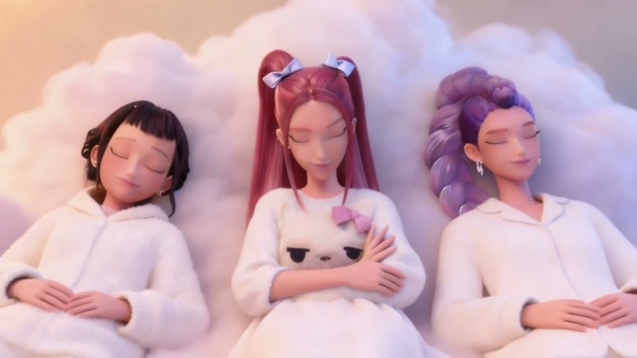 3 Minutes of Lo-Fi Calm with Rumi, Zoey & Mira | KPOP Demon Hunters #kpop #lofi #rumi #mira #zoey 