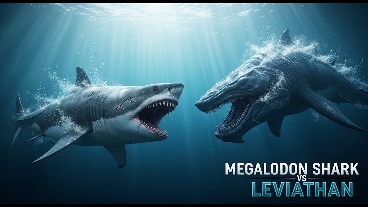 How to Imagine the Megalodon Shark vs Leviathan Fight A Deep Dive into Prehistoric Power