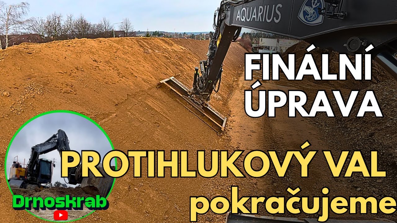 Protihlukový val - pokračujeme - finální úprava 