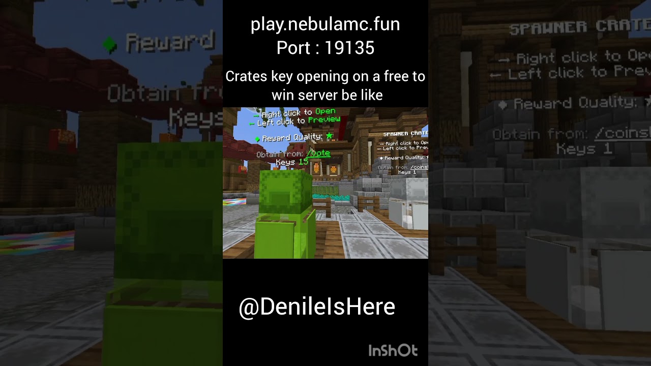 Opening Crate Keys Until I Get SOMETHING RARE on play.nebulamc.fun#short#minecraftserver#sharpness#i