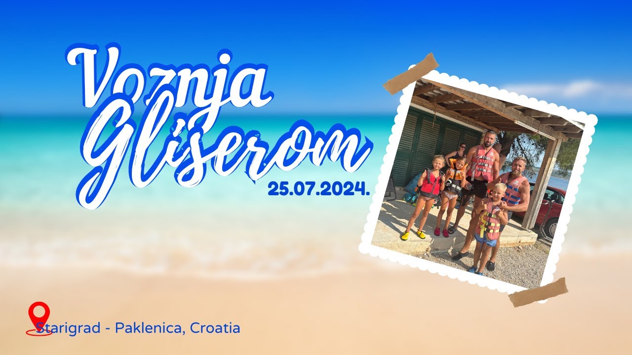 Avanturistička vožnja gliserom u Starigrad-u Paklenica, Hrvatska...