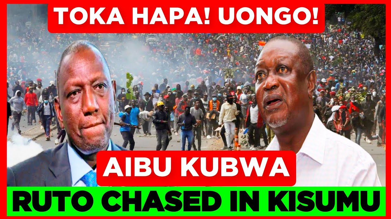 Kwenda Kabisa! Muongo wewe! Ruto Chased & Rejected in Kisumu today over his fake Promises & lies