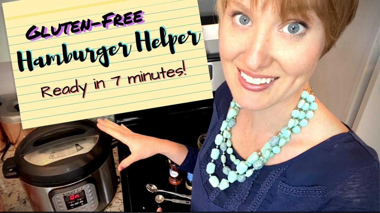 INSTANT POT Homemade HAMBURGER HELPER: Gluten-free COMFORT FOOD, Low-FODMAP