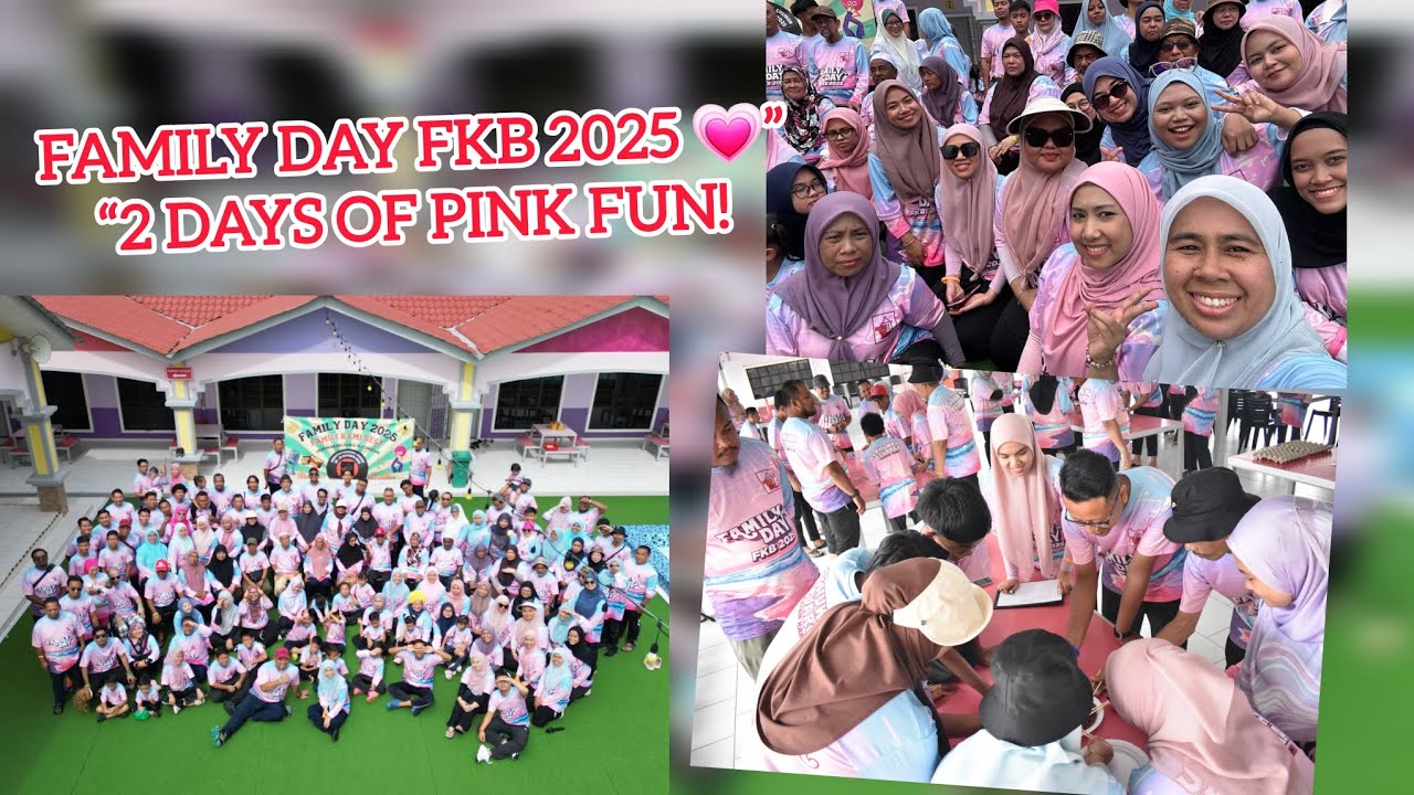 DAY 2 ❤️ Meriahnya Family Day FKB 2025! | Senamrobik, Games & Drone Photoshoot in pink.