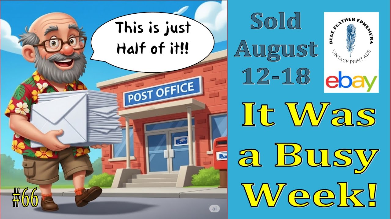It Was a Busy Week of Sales on eBay - Take a Look at My New Record Sales Volume!