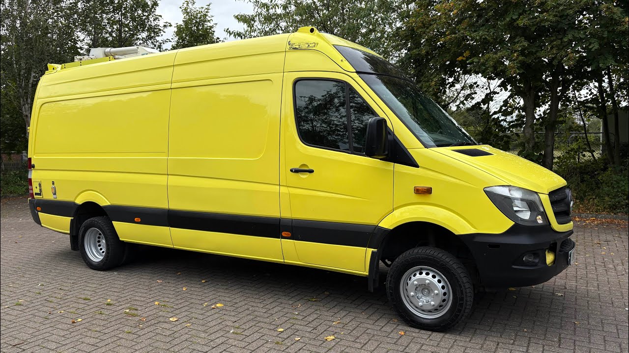 2017 / 67reg Mercedes Benz Sprinter 519 3.0 V6 Automatic Lwb High Roof 4X4 Panel Van / Incident Unit