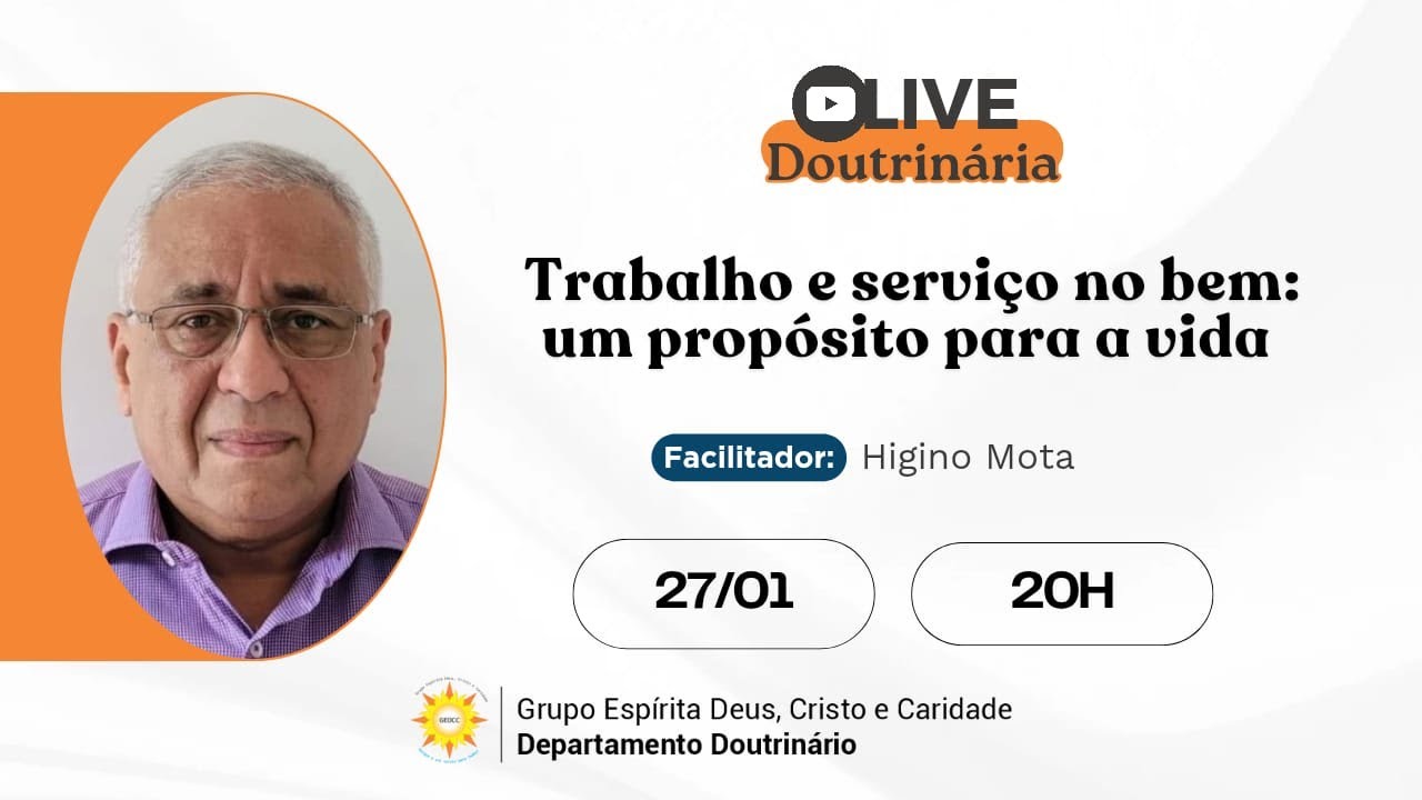 Trabalho e serviço no bem: um propósito para a vida.