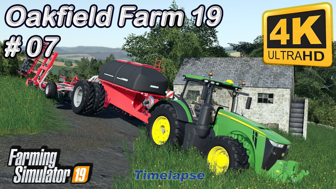 Oakfield Farm 19 | Buying New Tractor. Plowing, spreading lime and sowing | FS19 TimeLapse #07 | 4K