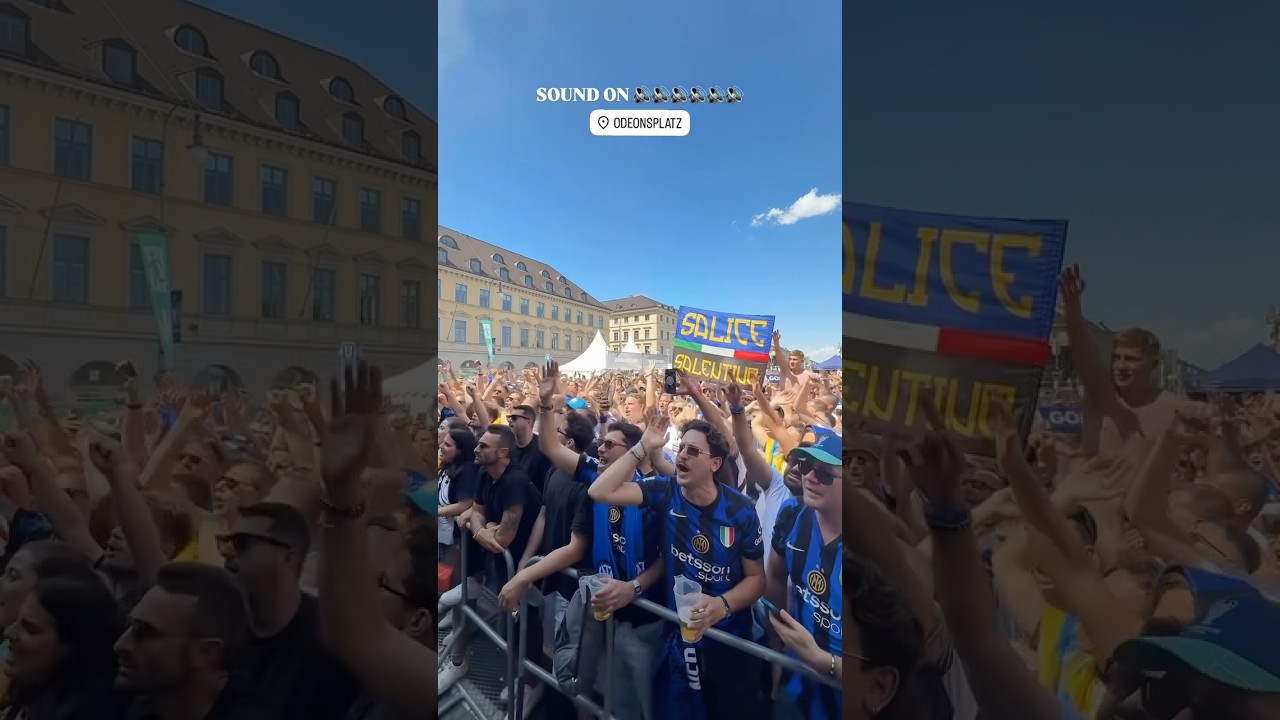 Inter fans before final UCL ❤️&zwj;🔥❤️&zwj;🔥💙 #inter #finalucl