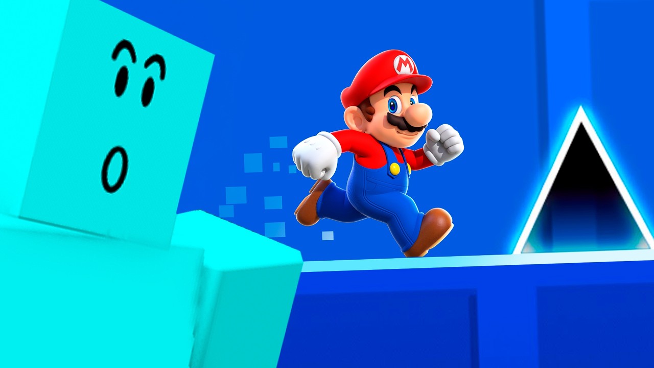 O SUPER MARIO NO GEOMETRY DASH????!!!!