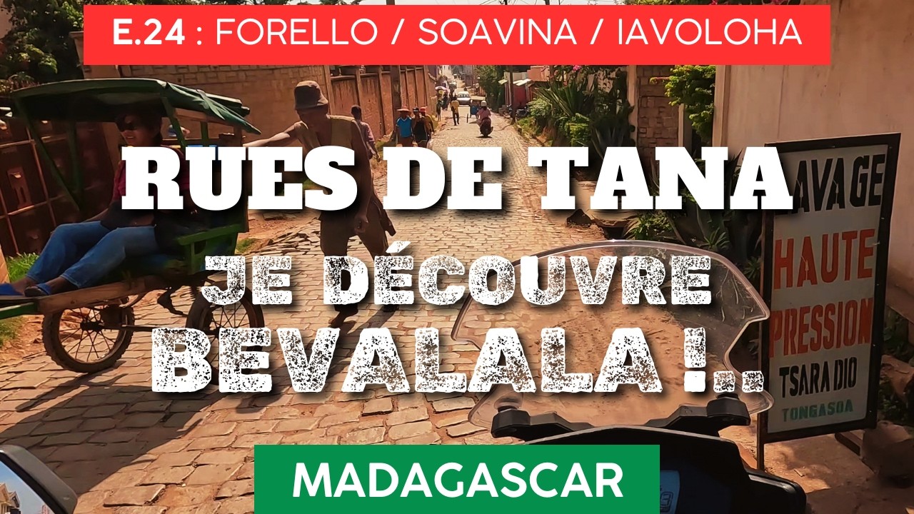 Quartiers Sud-Ouest d'Antananarivo E24, Madagascar 🇲🇬 Tanjombato à Ihavoloa par Soavina [4K] à moto