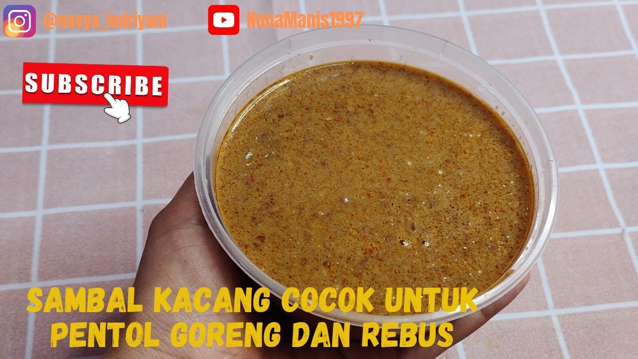 Sambal Kacang Untuk Pentol Goreng dan Pentol Rebus