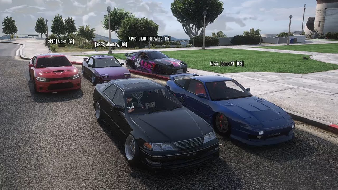 GTA 5 FiveM | Squad Street Drifting - Cop Pulls Up On Me Many Times & Tries To Arrest Me