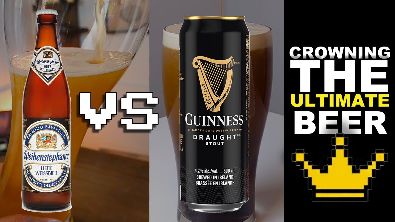 Weihenstephaner Hefeweissbier vs. Guinness Draught  ||  Ultimate Beer Tournament FINALS