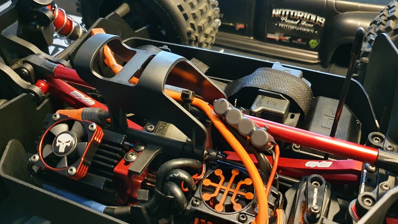 Arrma Notorious V5 6S BLX - Chassis Upgrade with Exteme Bash EXB Option Parts