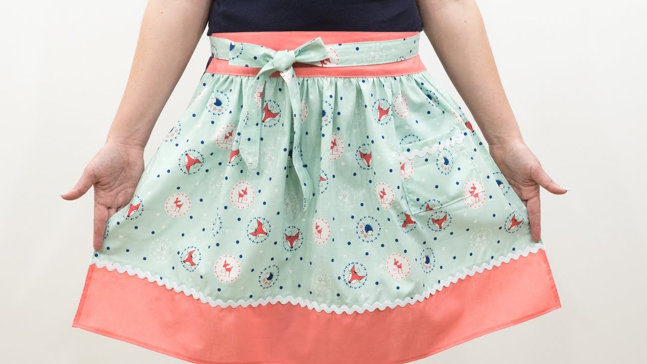How to Sew a Vintage Apron - Pattern and Assembly