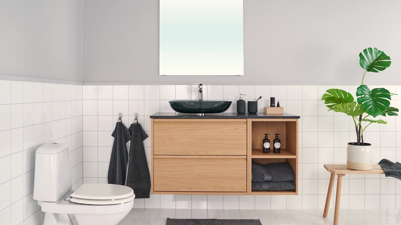 ÄNGSJÖN single worktop washbasin assembly & installation