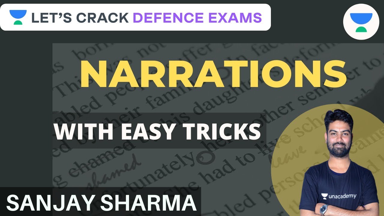 Narrations | Learn With Easy Tricks [English] | Defence Exams 2020/2021/2022