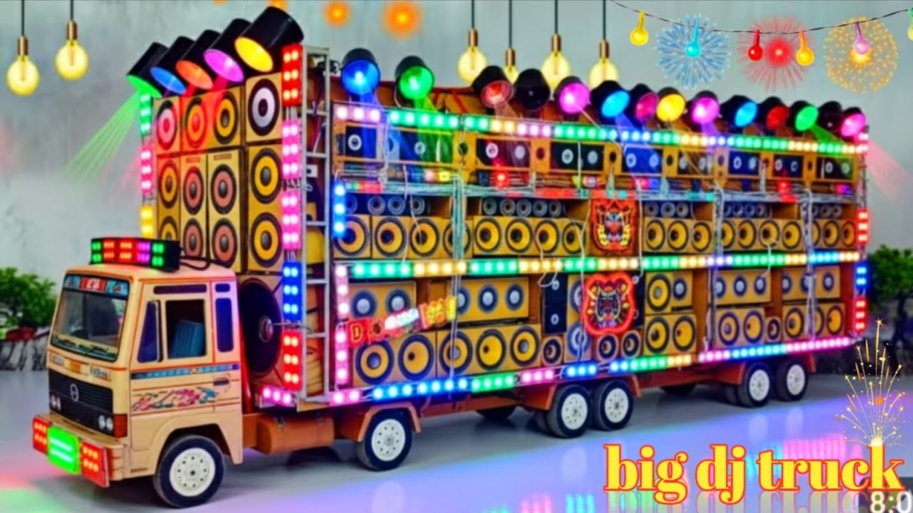 Mini Dj Truck Setup | how to make mini dj setup with cardboard Making Dj setup at home | dj wala