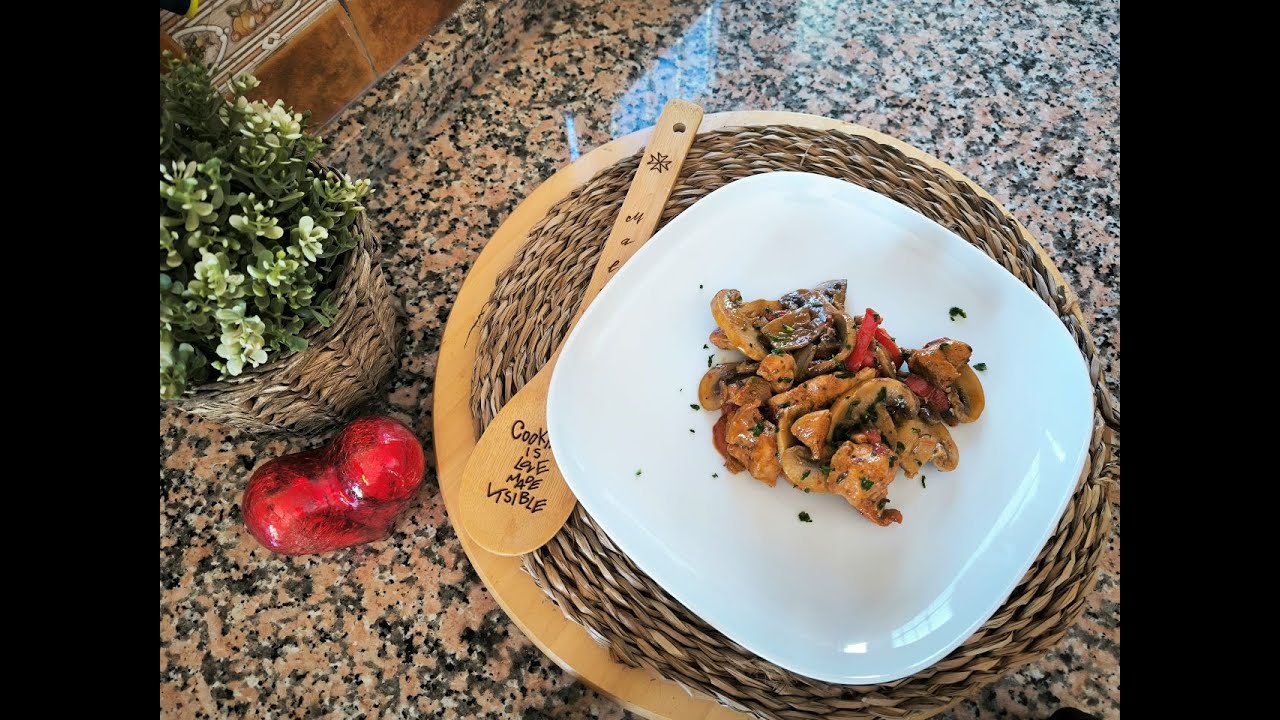Sabor de Pechugas de Pollo y Champiñones- Acompáñame a cocinar