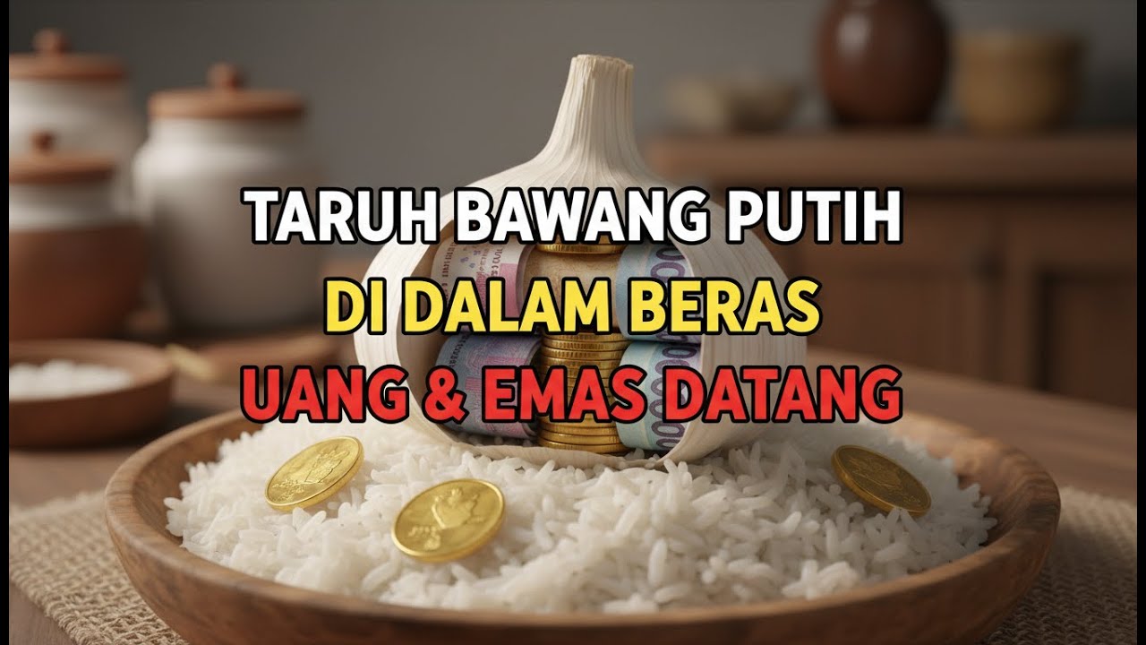 Rahasia Orang Kaya Raya! Taruh Bawang Putih di Tempat Beras, Uang dan Emas Datang Bertubi-tubi