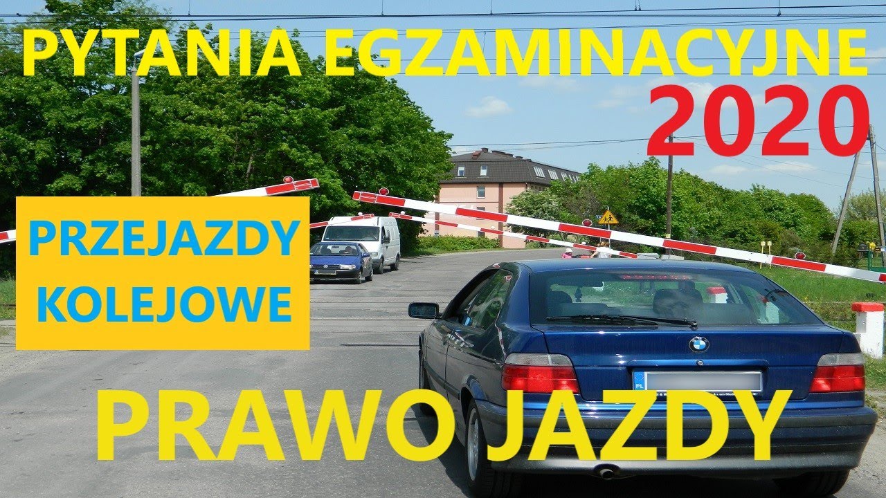 🚆🚊Przejazdy kolejowe i tramwajowe🚆🚊 Pytania egzaminacyjne WORD 2020
