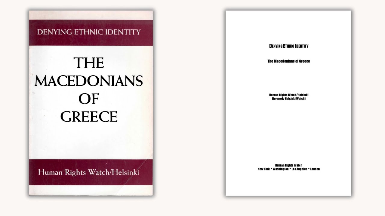 Denying Ethnic Identity: The Macedonians of Greece by Human Rights Watch Helsinki (1994) Audiobook