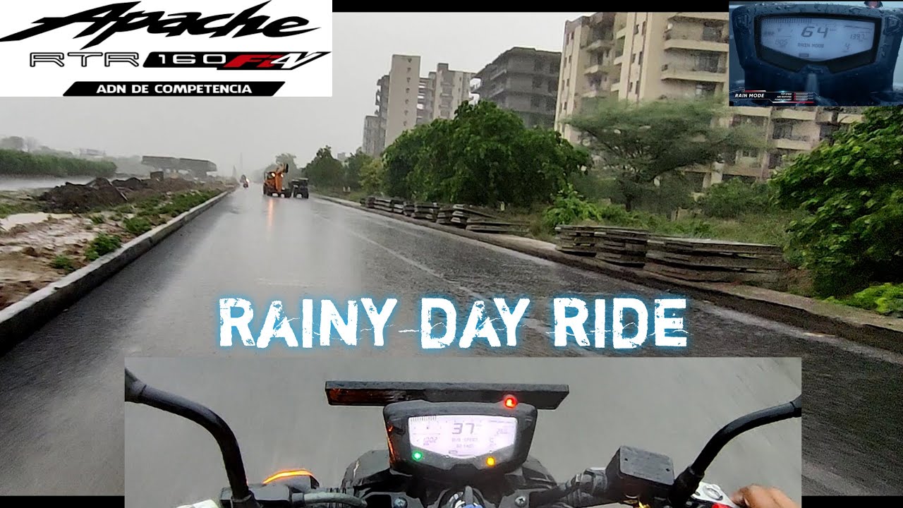 RIDING IN RAINY DAY 🌧️|| TVS Apache RTR 160 4V Special Edition 🔥||