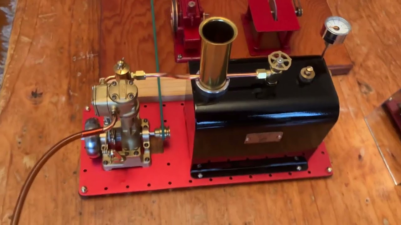 Rocking Whale-BL1K Mini Steam Engine Drives Jensen 100 Workshop