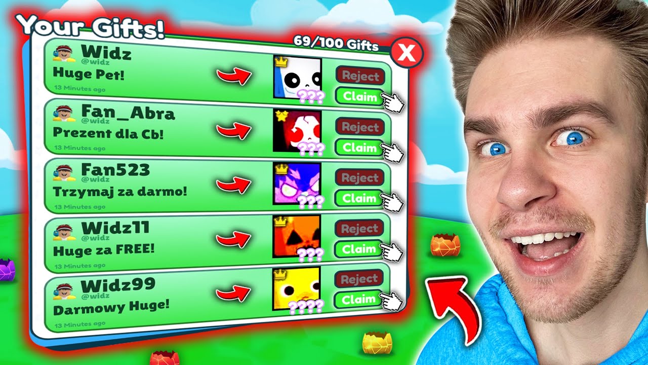 Zdobyłem ⚠️ 5x RAZY NOWE *HUGE PETY* 🤑 (ZA DARMO) od WIDZÓW ✅ aby KUPIĆ TO… w PET SIMULATOR X! 😱