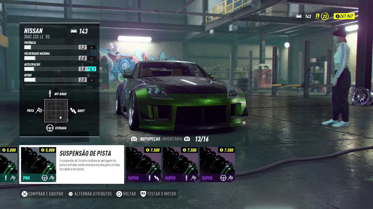 Need for Speed™ Heat troféu andando de lado