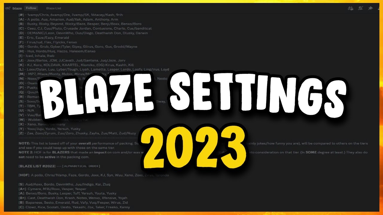 Loudest & Clearest Blaze Settings For Discord Packing