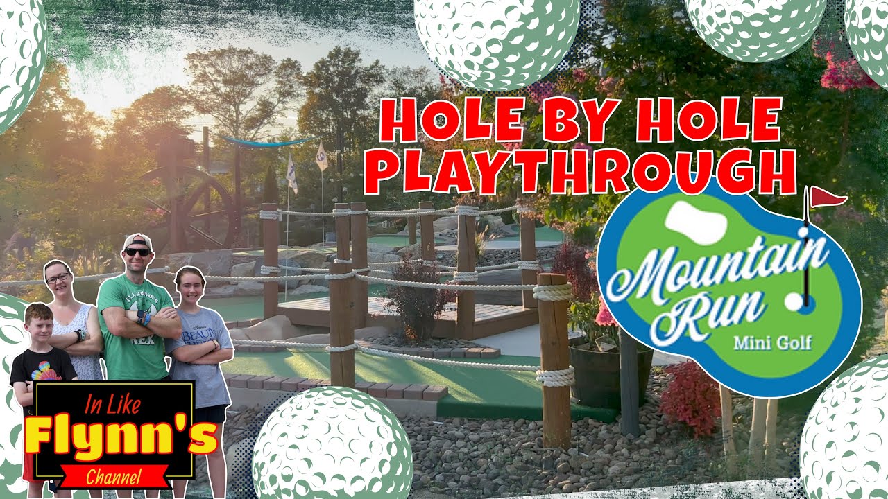 Mountain Run Mini Golf - Full Course Playthrough and Review