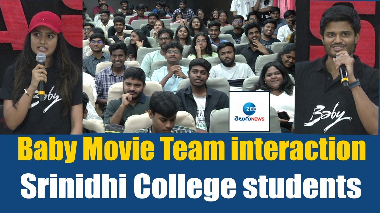BABY MOVIE TEAM Interaction With Sreenidhi College Students | Anand Devarakonda | ZEE Telugu News
