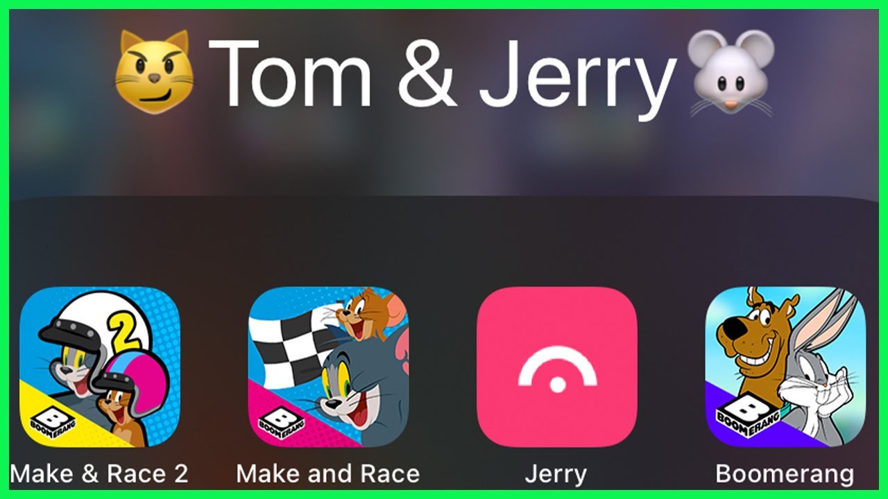 Boomerang English Games: Make and Race 2 / Boomerang Make & Race / Race Jerry Car and Cat Speed