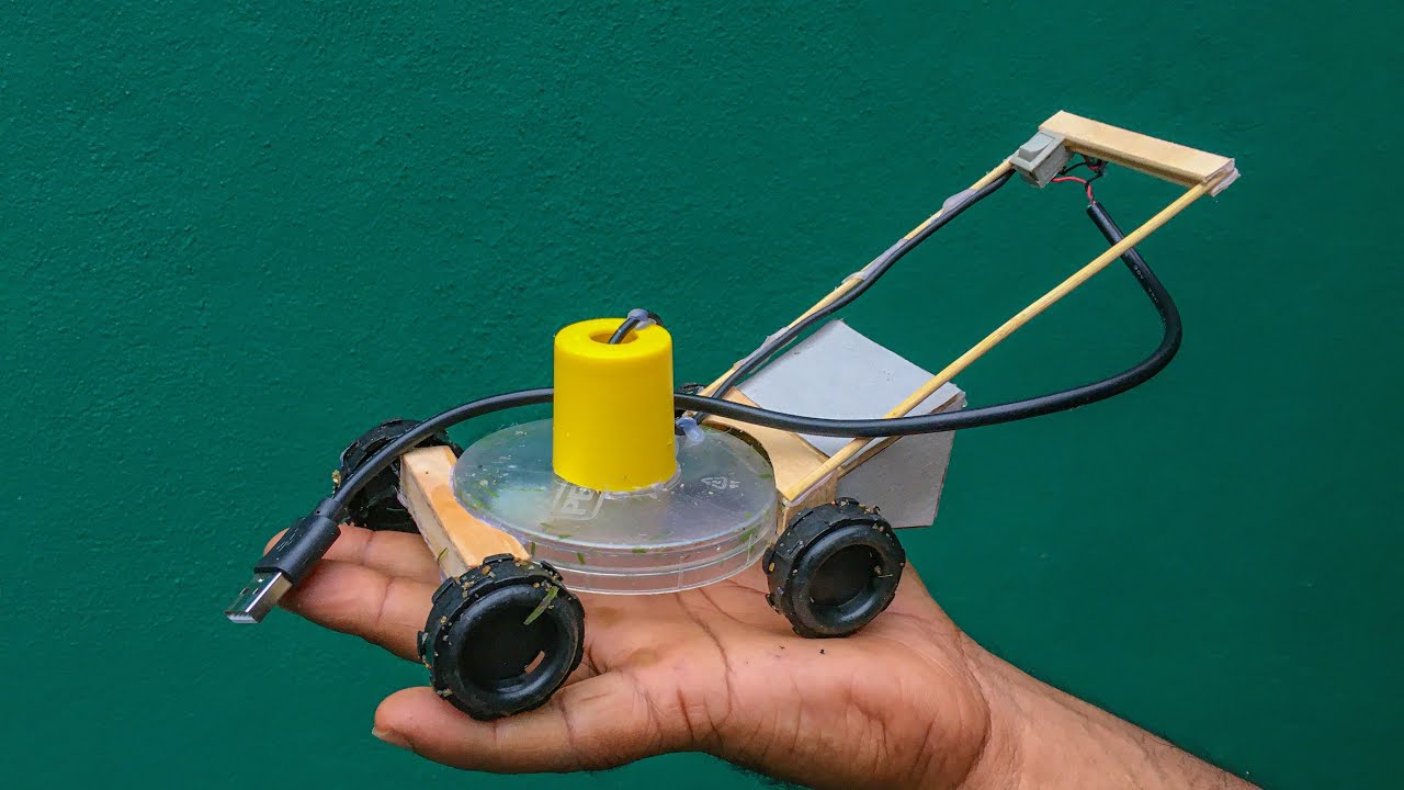 Amazing Mini Lawn Mower with Waste Items